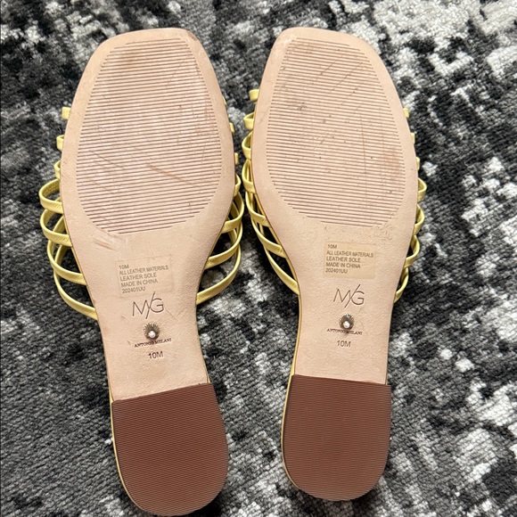 ANTONIO MELANI Yellow Women's Sandals Size 10 - Picture 3 of 5